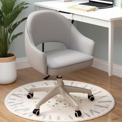 Computer Chair for Home Use, Comfortable for Long Sitting, Breathable, Bedroom Desk Chair with Backrest, Adjustable Height, Swivel, Study Chair, Office Chair