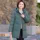 Mother's winter clothing thickened cotton clothing western style 2025 new middle-aged and elderly women's clothing mid-length down cotton-padded clothing warm jacket