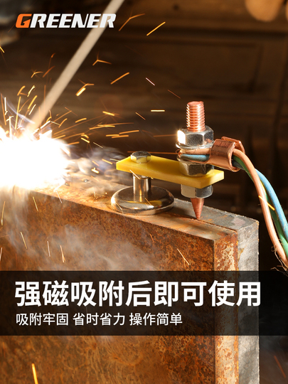 Morsetto Magnetico Per Saldatura - Base Con Testa Magnetica Per Terra, Con Accessori Per Saldatore - Pratico E Portatile - Foto 6