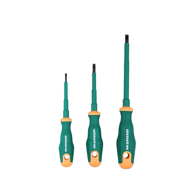 Green forest screwdriver electrician special cross one-word screwdriver pressure-resistant screwdriver household strong magnetic plum blossom insulated screwdriver