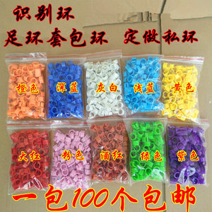 Pigeon feet, pigeon pigeons, meat pigeon signs ring digital plastic card circular ring foot ring customization of electronic ring