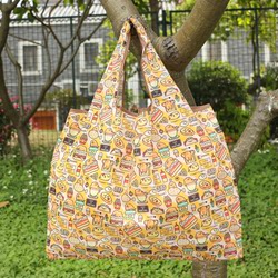 Single-Shoulder Travel Foldable Eco-Friendly Bag, Large-Capacity Tote, Supermarket Portable Bag, Extra-Large Grocery Bag, Waterproof Shopping Bag