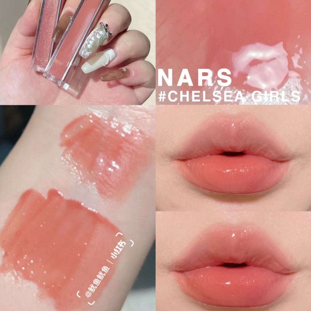 Часть на складе Японский шкаф NARS новый продукт розовый золотой тюбик водный блеск для губ блеск для губ Nympho Chelsea