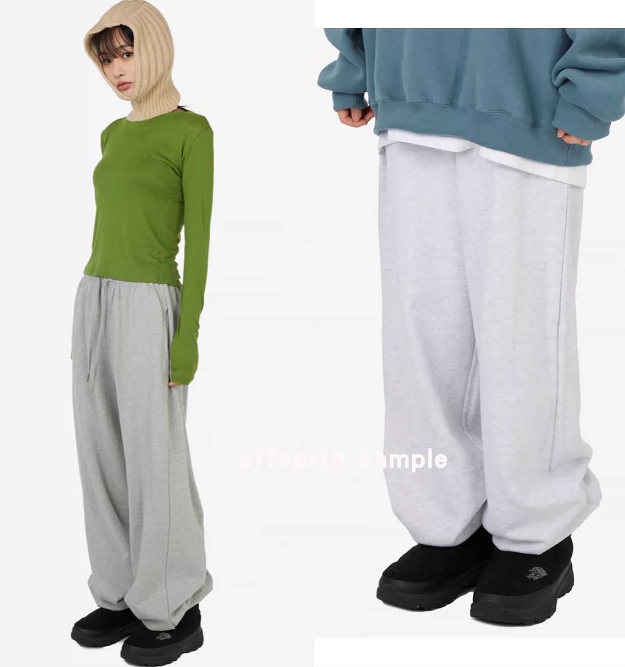 【Raucohouse】Balloon wide shape jogger pants Dia balloon jogger sweatpants - Raucohouse | 60% - Asian