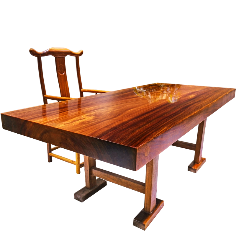 原木花梨茶桌面