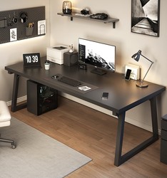 Computer Desk, Desktop Office Desk, Gaming Desk, Double Long Table, Home Bedroom Student Study Writing Desk, Workbench