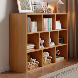 Bookcase and Storage Cabinet Integrated Wall-Mounted Combination Cabinet Storage Cabinet Grid Cabinet Living Room Simple Bookshelf Floor-Standing Storage Rack