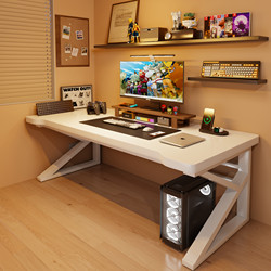 Desktop Computer Desk, Home White Gaming Desk and Chair Set, Bedroom Office Desk, Study Desk, Home Gaming Table