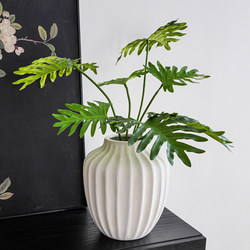 Simulated Green Plant Spring Taro Leaves Indoor Living Room Sofa Side Light Luxury Decoration High-End Bionic Plant Floor-Standing Potted Plant
