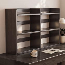 Solid Wood Desktop Bookshelf, Desktop Storage Rack, Household Children's Desk, Vertical Multi-Layer Storage Rack, Small Desk Bookcase