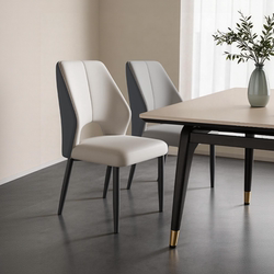 Nordic Minimalist Home Dining Chair, Light Luxury Chair, Modern Hotel High-End Restaurant Stool, Long-Sitting Backrest Mahjong Chair