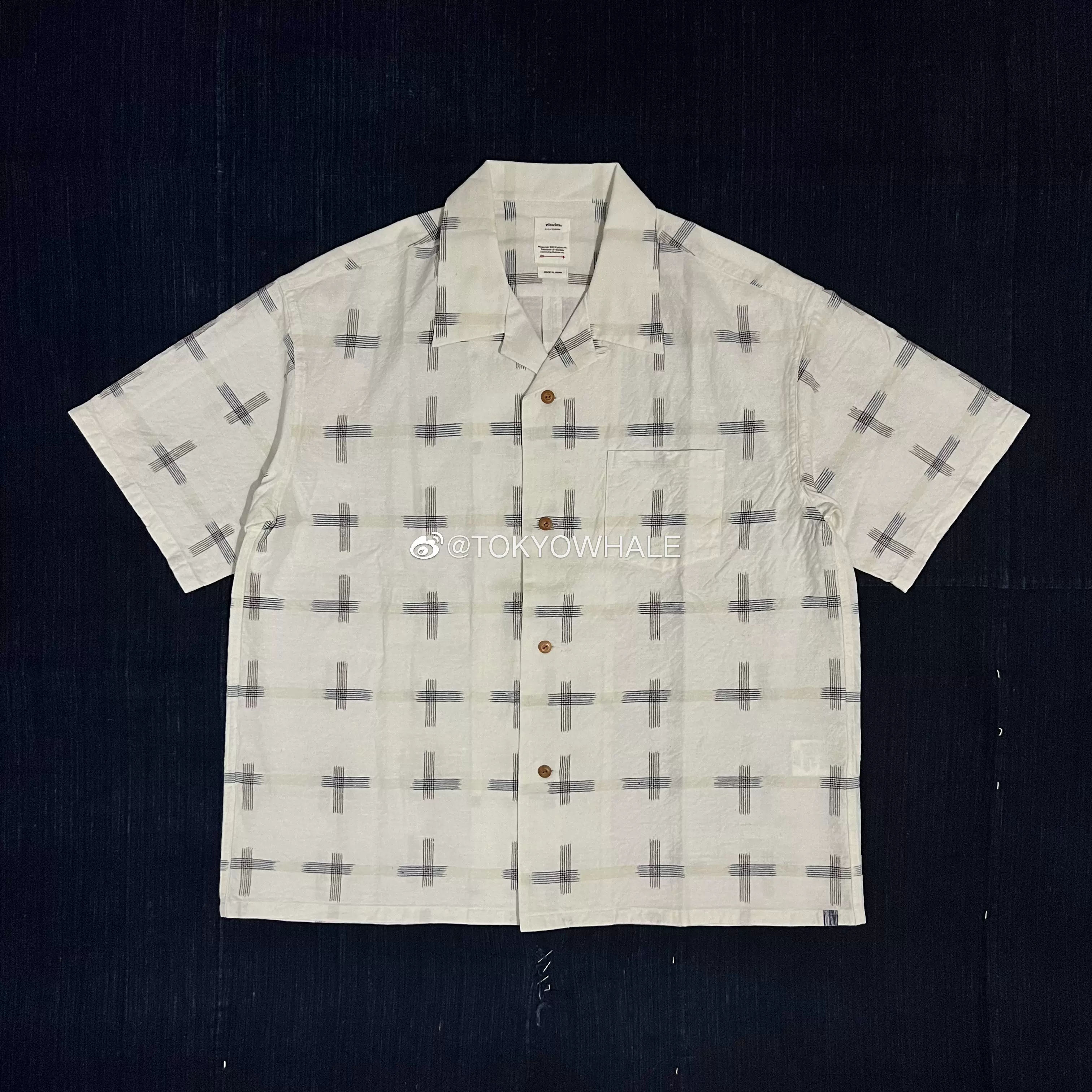 现货】VISVIM 22SS WALLIS SHIRT S/S KASURI (HANDWOVEN) 衬衫-Taobao