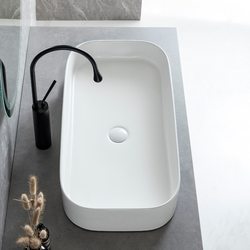 High-End Countertop Basin, Balcony Washing Machine Sink, Trendy Washbasin, Ceramic Face Basin, Bathroom Art Basin for Home Use