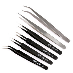 Stainless steel household handmade long straight tweezers hand accounting tool