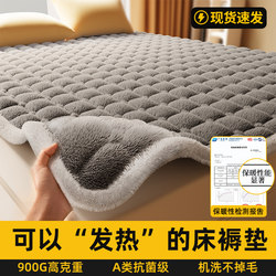 Mattress Bedding Base Milk Velvet Soft Pad for Home Use in Winter, Fleece-Lined and Thickened Single Mattress Pad, Blanket, Bed Pad