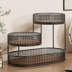 Cosmetic Storage Rack, Desktop High-End Lipstick Organizer, Dressing Table Skin Care Product Multi-Layer Storage Rack