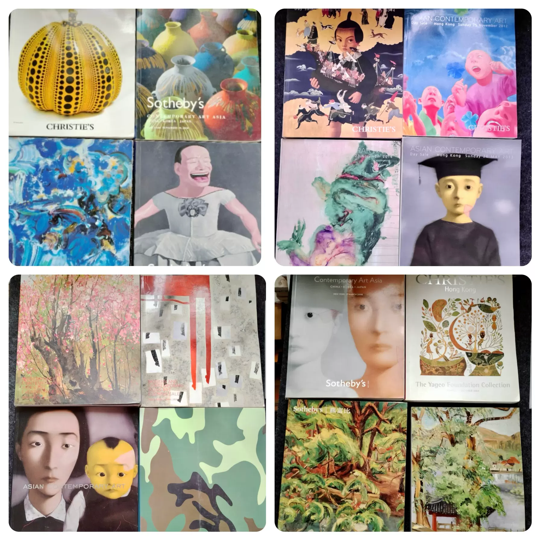 佳士得苏富比拍卖行2000-2024年香港纽约巴黎伦敦现当代艺术绘画油画书画艺术家作品拍卖图录图册收藏赏鉴/标价单价