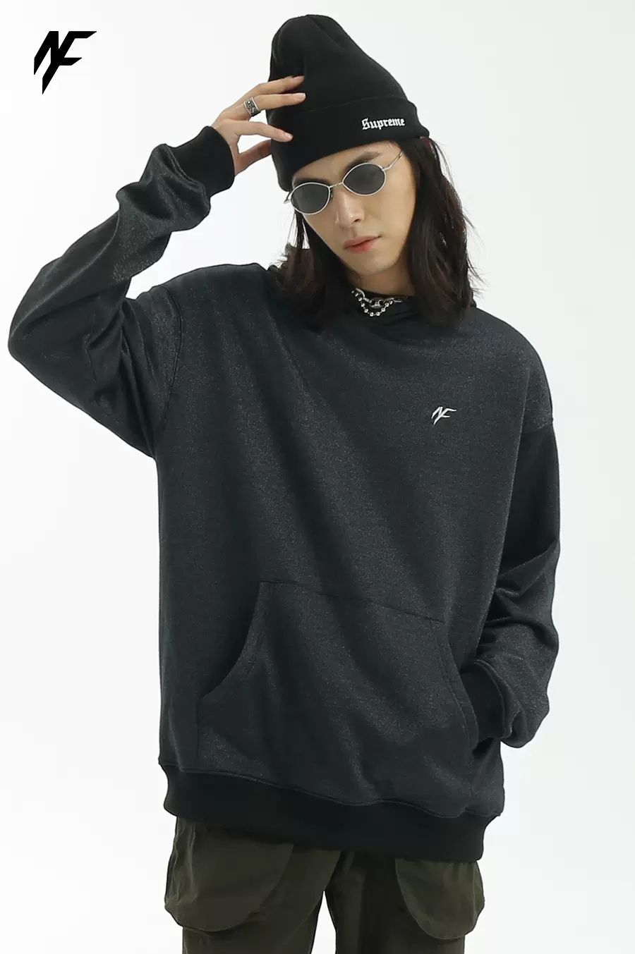 Notyourferry网红你的渡口同款正品卫衣重磅做旧水洗帽