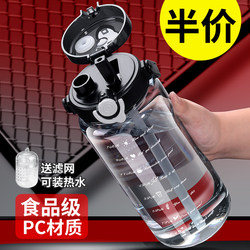 2025 High-Temperature Resistant Water Cup 2L Large Capacity Men's Outdoor Portable Fitness Sports Anti-Fall Water Bottle Student Cup
