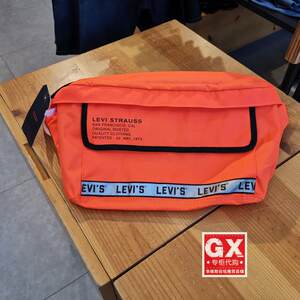 
Produced by GX, levis 38007-0055 Orange, fashionable neutral casual hand-held slim waist bag