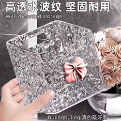 Wall-Mounted Bathroom Storage Box for Discarded Face Towels, Secondary Cotton Soft Towels, Facial Tissues, and Bathroom Storage Rack