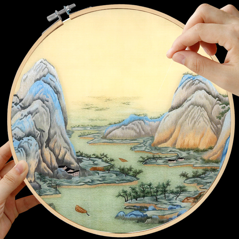 蘇州刺繍の山水画 商品の説明【価格更新】苏绣と…