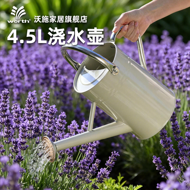 Worschworth sprinkler kettle long mouth iron flower kettle household large-capacity watering kettle retro gardening flower kettle