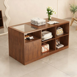 Clothing Store Women's Clothing Store Island Table Display Stand Shop Display Table Storage Cabinet Simple Cash Register Counter