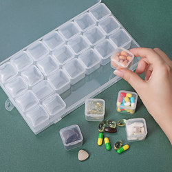 Sealed Pill Box, Food-Grade, Small, Portable, Large-Capacity, Seven-Day Portable Pill Box, Mini Medicine Storage Box