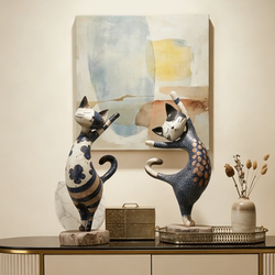 Retro Art Creative Cat Ornaments Decorative Ornaments Living Room Entrance Table Bed and Breakfast High-End Home Accessories
