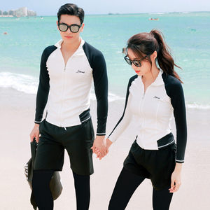 
Couple split diving suit jellyfish suit snorkeling surfing swimsuit conservative sun protection sports trousers cross-border wholesale swimsuit