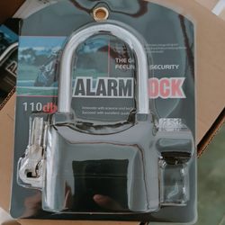 Alarm Lock Manufacturer Wholesale Electric Vehicle Long and Short Beam High-Security Padlock Alarm Lock Bicycle Alloy Alarmlock