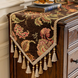 Light luxury high-end table runner retro TV cabinet drawer cover cloth