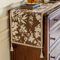 High-end American table runner light luxury TV cabinet cover cloth