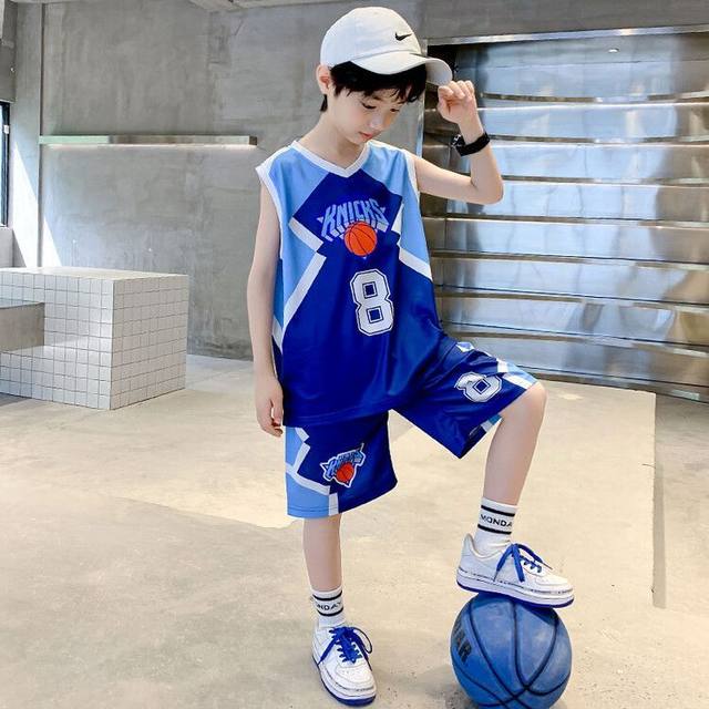 Children's Basketball Suit Summer Boys' Quick-Drying Sports Two-Piece ...