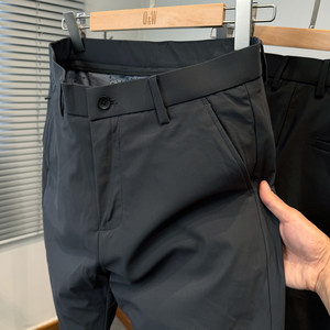 
Q/W popular 90 duck down casual pants for men in winter thickened straight pants for middle-aged men men's down pants business trousers