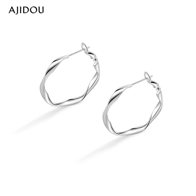AJIDOU AJIDOU Earrings for Women's Earrings Large Studs Mobius Niche Light Luxury Earrings 2025 Hot Earrings