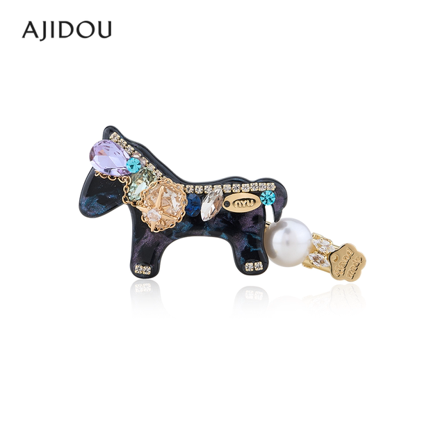 AJIDOU Ajidou hairpin bangs clip hair accessories female cute fashion trend pony pearl crystal duckbill clip