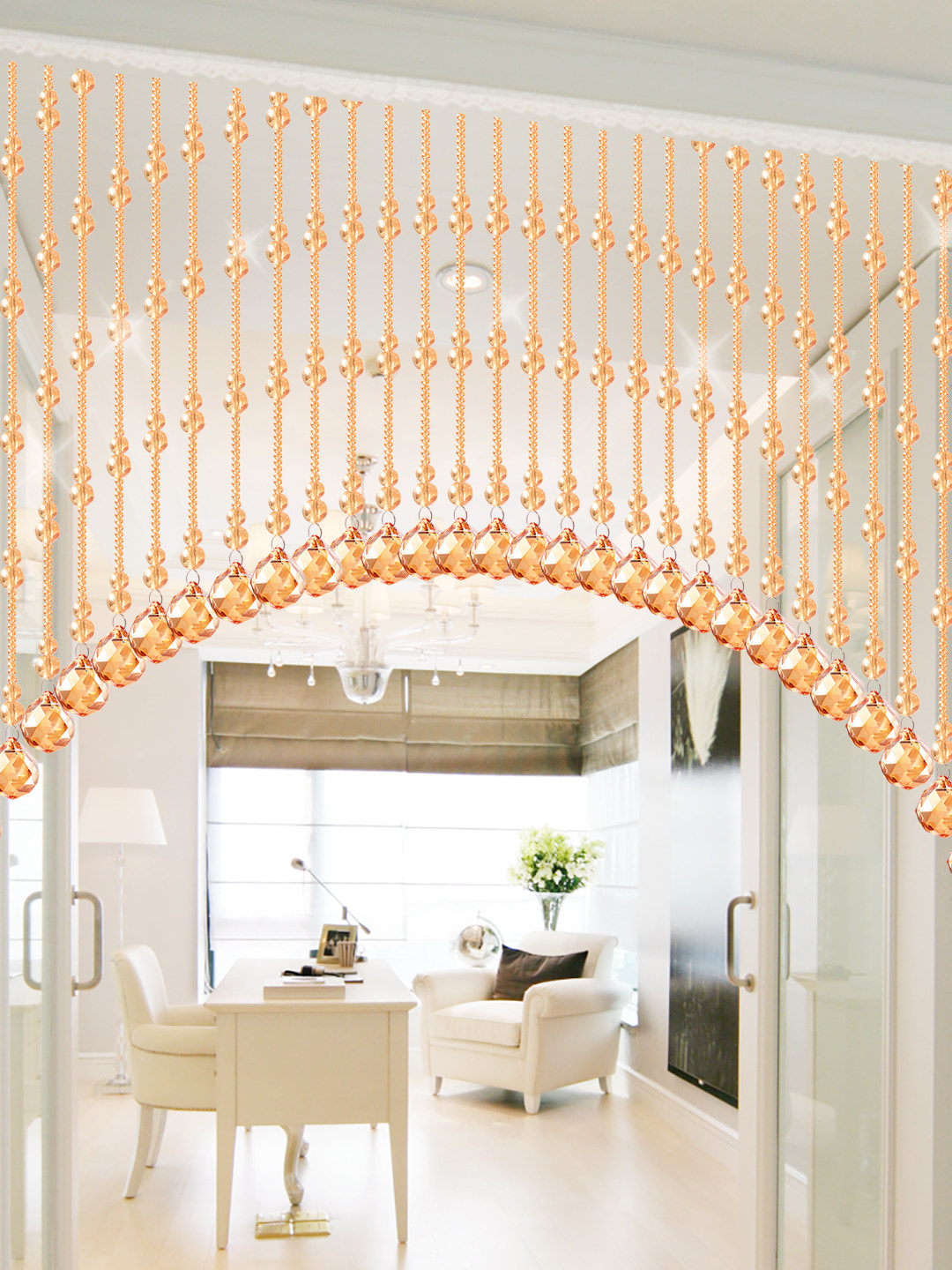 Huatian Acrylic Crystal Bead Curtain European Style Room Divider