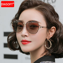 Sunglasses for Women 2026 New Fashion Summer Large Face Slimming Driving Polarized Glasses Anti-Uv Sunglasses Trendy for Women