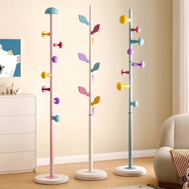 Children's coat rack landing bedroom does not occupy space hanging ...