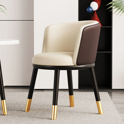 Dining Chair for Home Use 2024 New Model Light Luxury High-End Dining Table Chair Reception Negotiation Tea Table Chair Restaurant Stool with Backrest