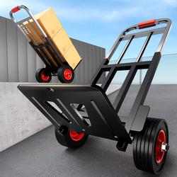 Folding Stair-Climbing Handcart for Home Use, Shopping, Grocery Delivery, and Convenient Cargo Transport