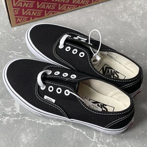 
Vans/Vans Authentic classic lightweight low-top canvas shoes for men and women, black and white