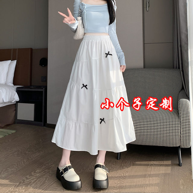 150 small super hot skirt 2025 spring and summer new white mid-length A-line fluffy cake skirt XXS145