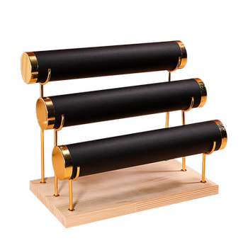 Gold three-layer bracelet display stand bracelet bracelet stand