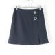 Japanese style commuting versatile side invisible zipper high waist slim short skirt for women solid color fashionable hip skirt