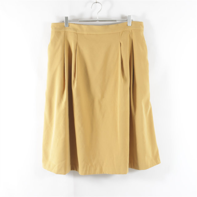 New Japanese style commuting versatile side invisible zipper rear elastic high waist slimming women's solid color fashionable midi skirt
