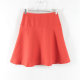 New Japanese style commuting versatile rear invisible zipper high waist slim short skirt for women solid color fashionable A-line skirt

