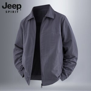 
Jeep lapel jacket for men 2025 autumn new loose dad men's top spring and autumn casual sports jacket